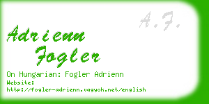 adrienn fogler business card